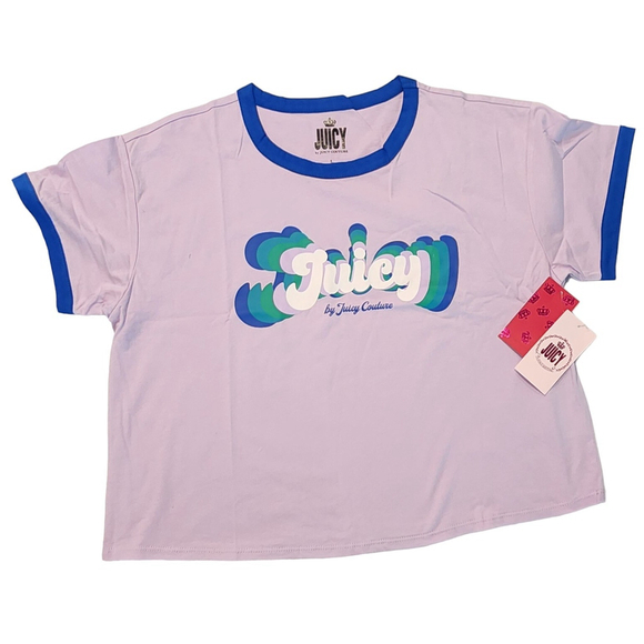 Juicy By Juicy Couture Women's Crew Short Sleeve Tee XL NWT - Picture 3 of 5